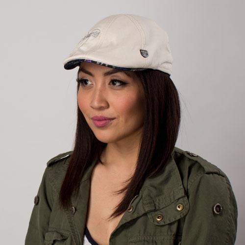 Goorin Bros. monkey brains cotton duckbill ivy flatcap White  womens styling