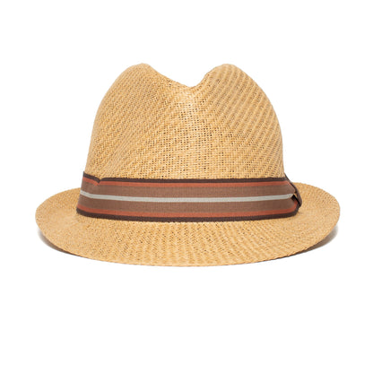 Goorin Bros. killian straw fedora Whiskey front view
