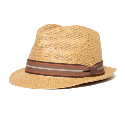 Goorin Bros. killian straw fedora Whiskey left side view