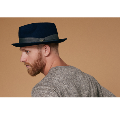 Goorin Bros. Griffin Navy fedora mens styling