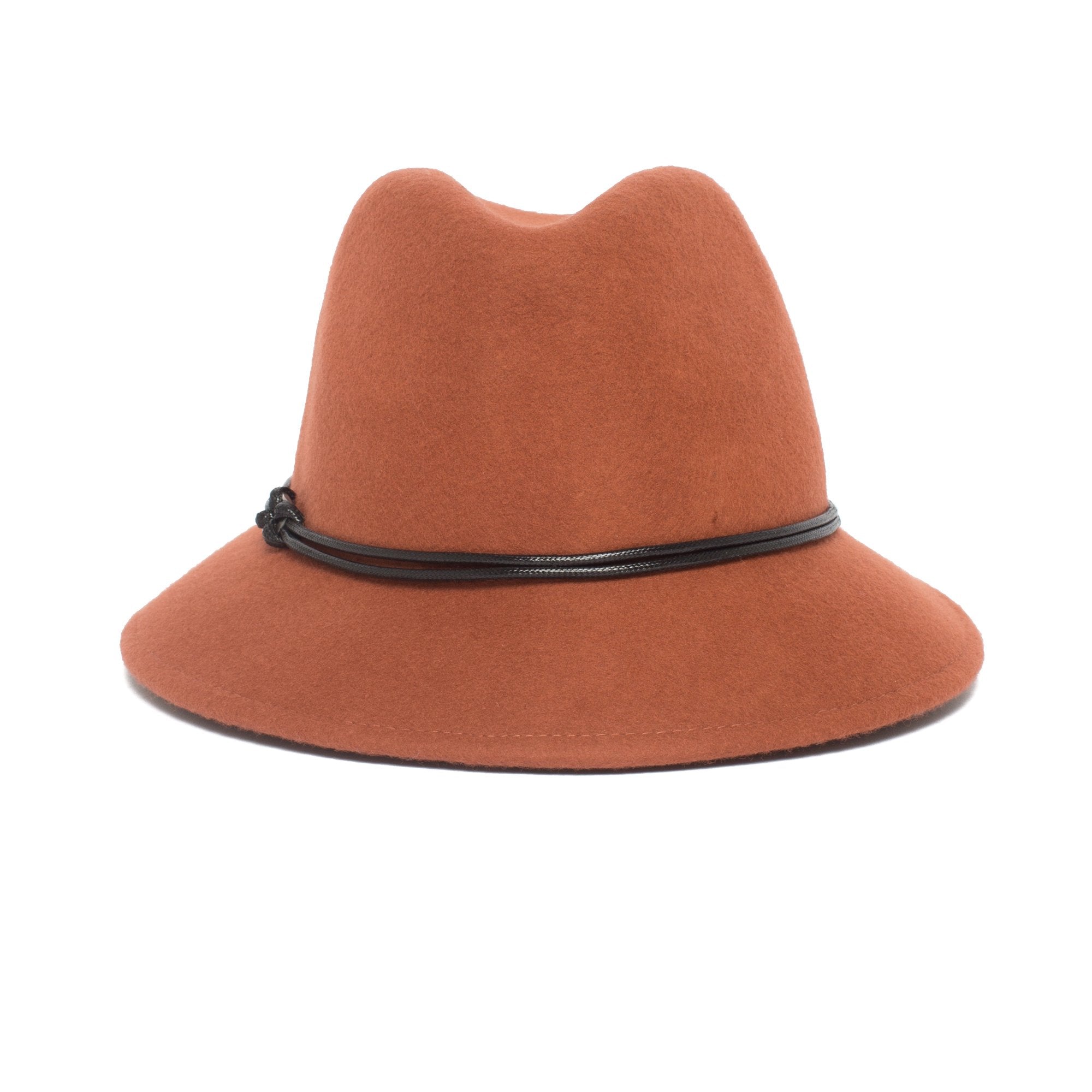 Goorin Bros. sofia wool fedora Orange front view