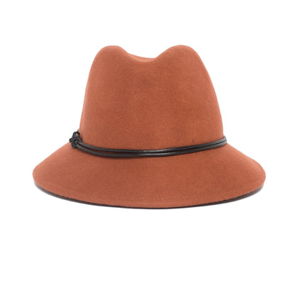 Goorin Bros. sofia wool fedora Orange front view