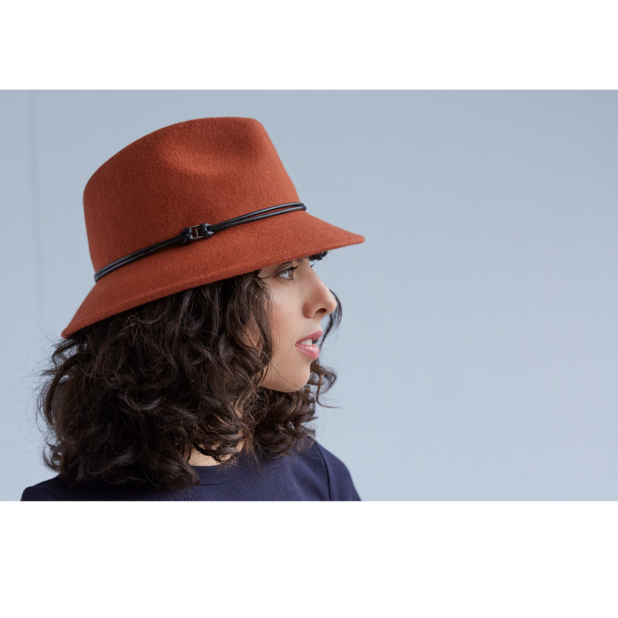 Goorin Bros. sofia wool fedora Orange  womens styling