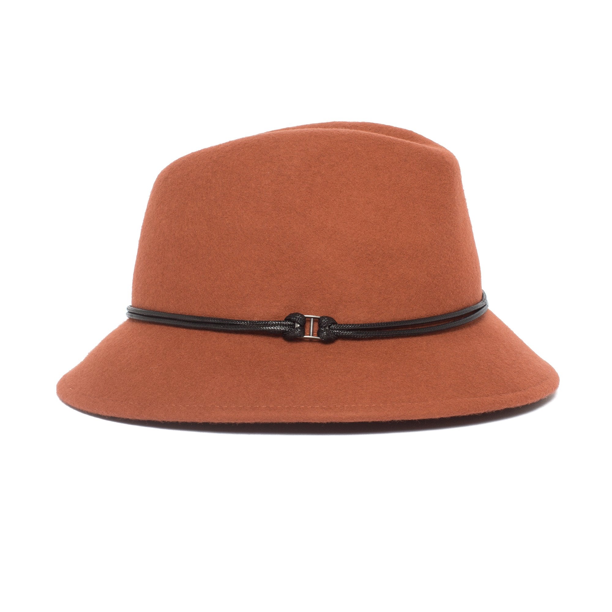 Goorin Bros. sofia wool fedora Orange side view