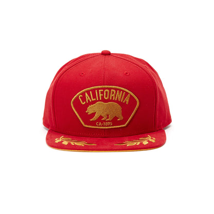 Goorin Bros. golden state cotton flat brim baseball cap Red front view