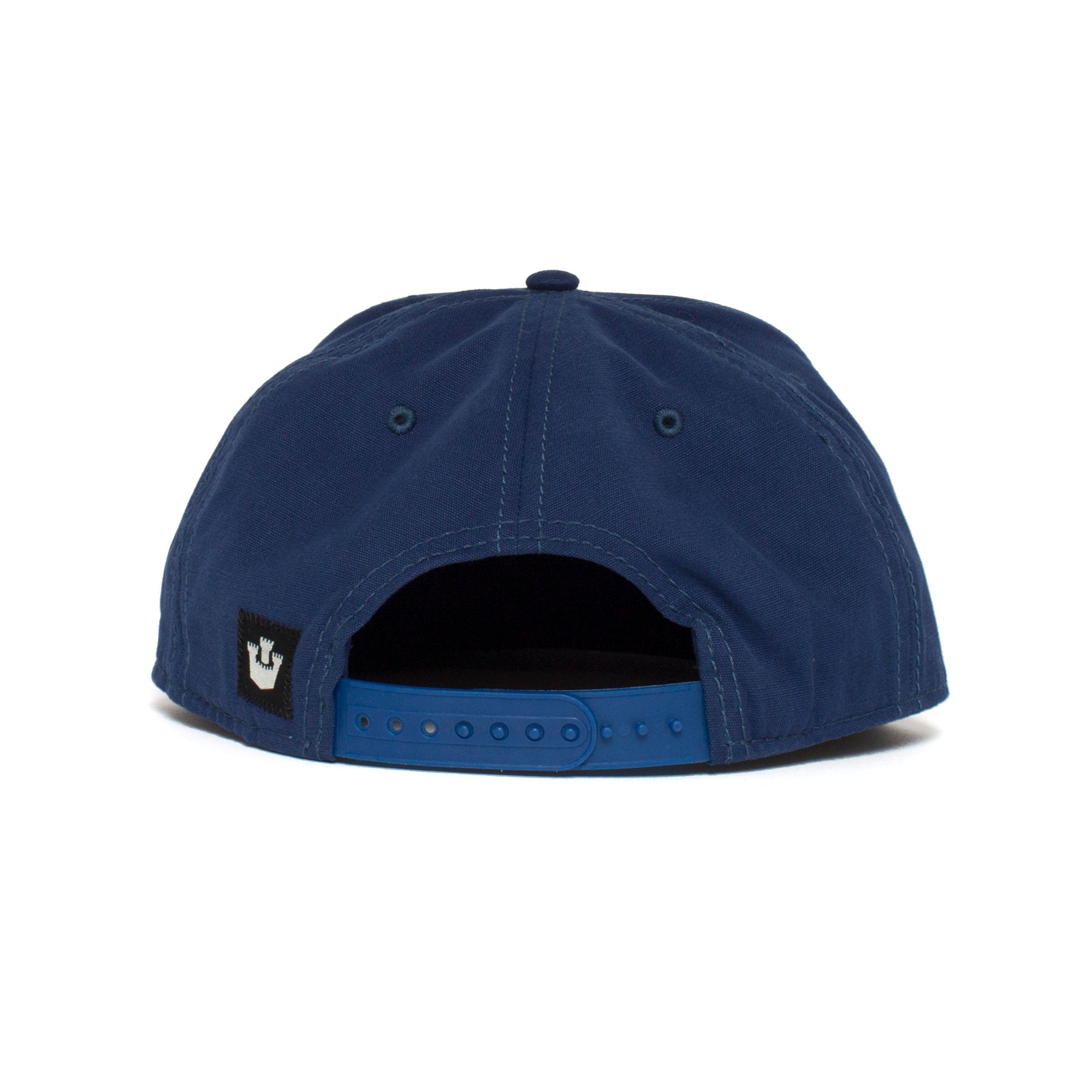 Goorin Bros. san francisco cotton flat brim baseball cap Blue back view