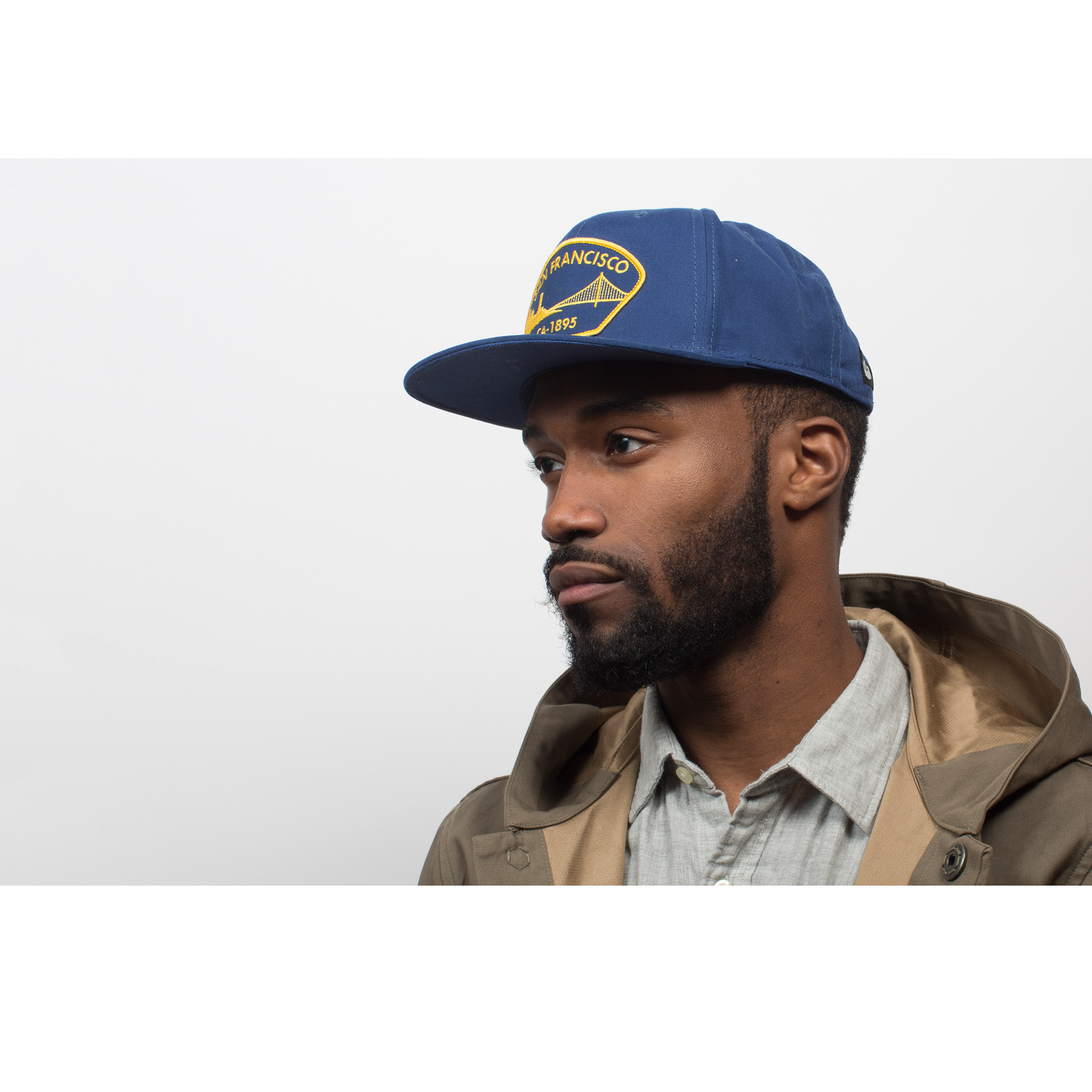 Goorin Bros. san francisco cotton flat brim baseball cap Blue  mens styling