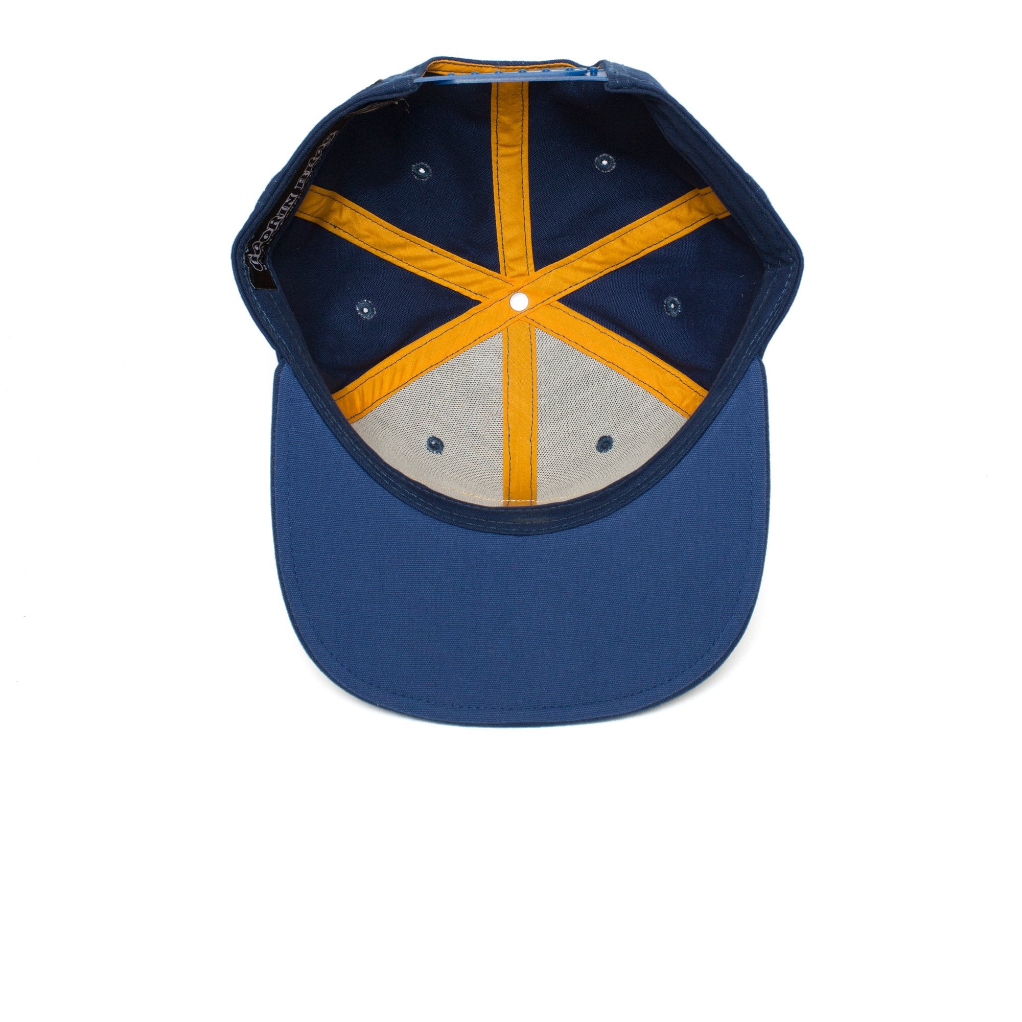 Goorin Bros. san francisco cotton flat brim baseball cap Blue under view