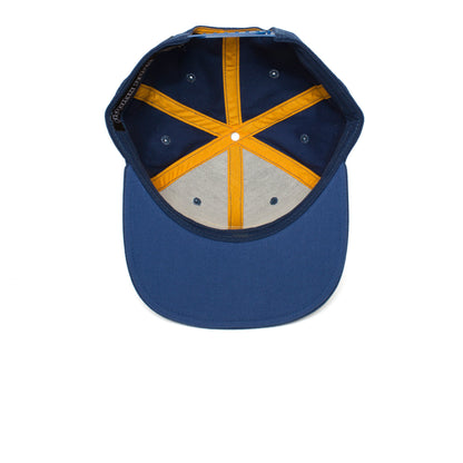 Goorin Bros. san francisco cotton flat brim baseball cap Blue under view
