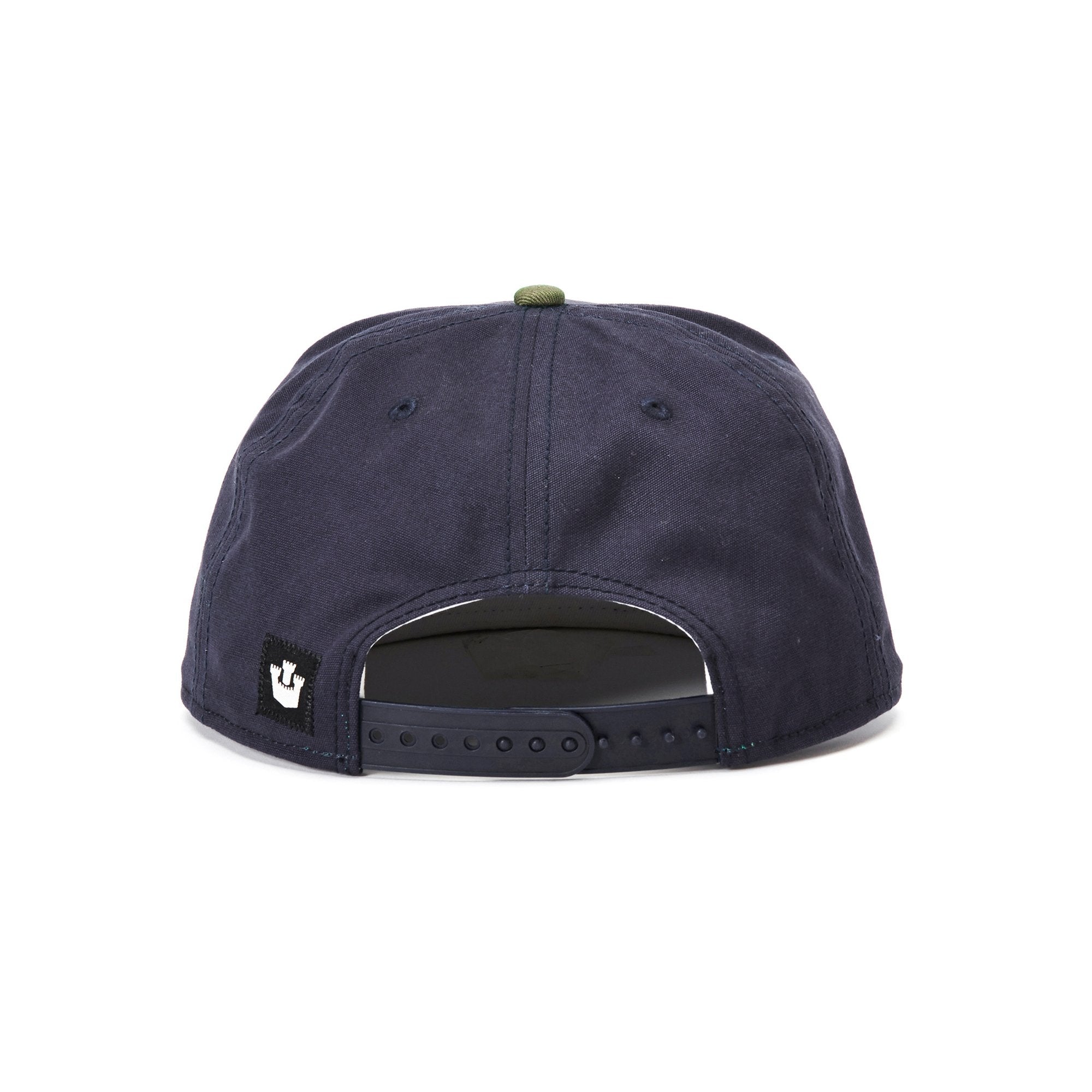 Goorin Bros. fish story cotton flat brim baseball cap Blue back view