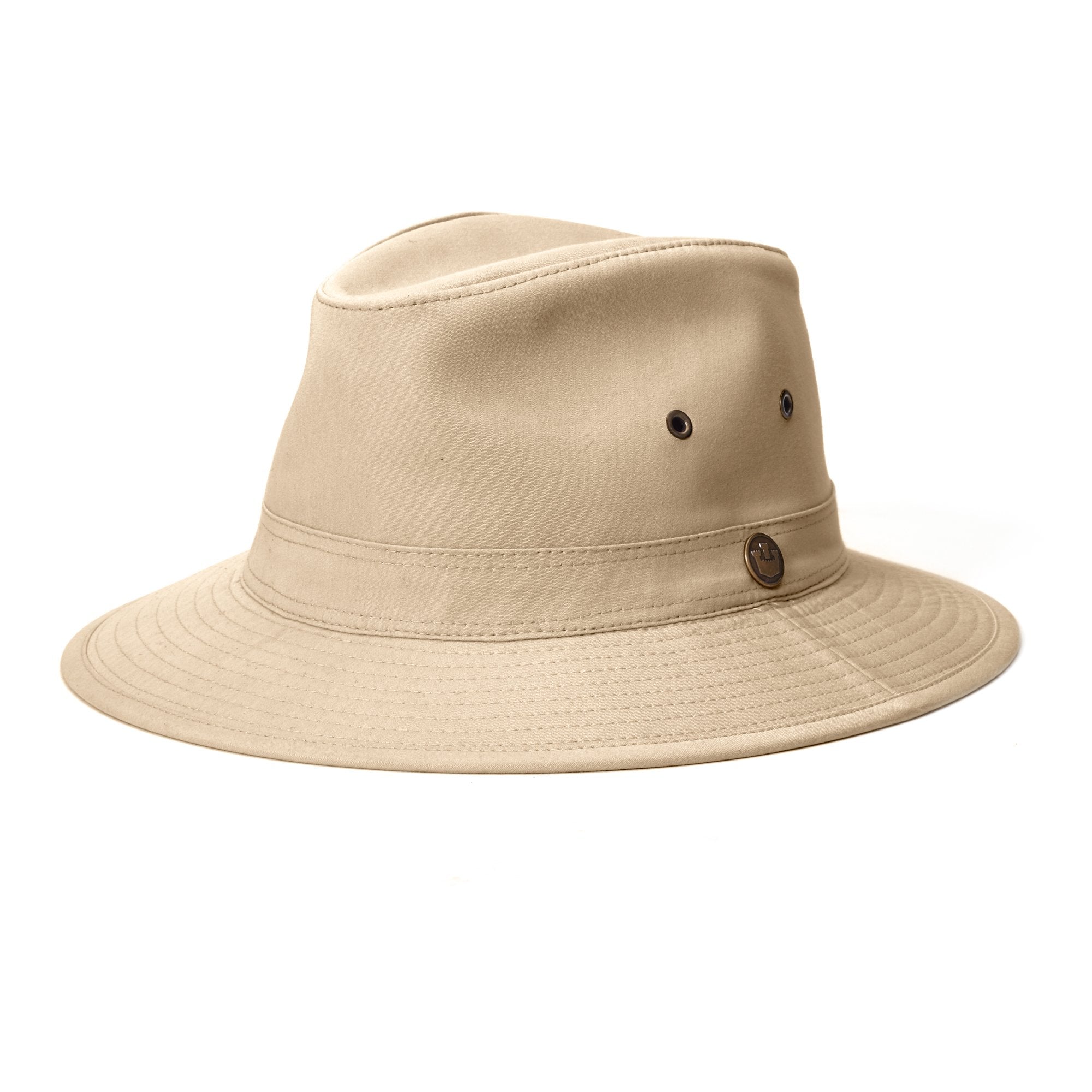 Goorin Bros. south island classic brim fedora Stone left side view