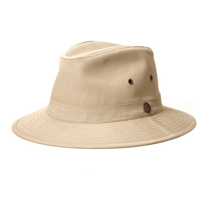 Goorin Bros. south island classic brim fedora Stone left side view