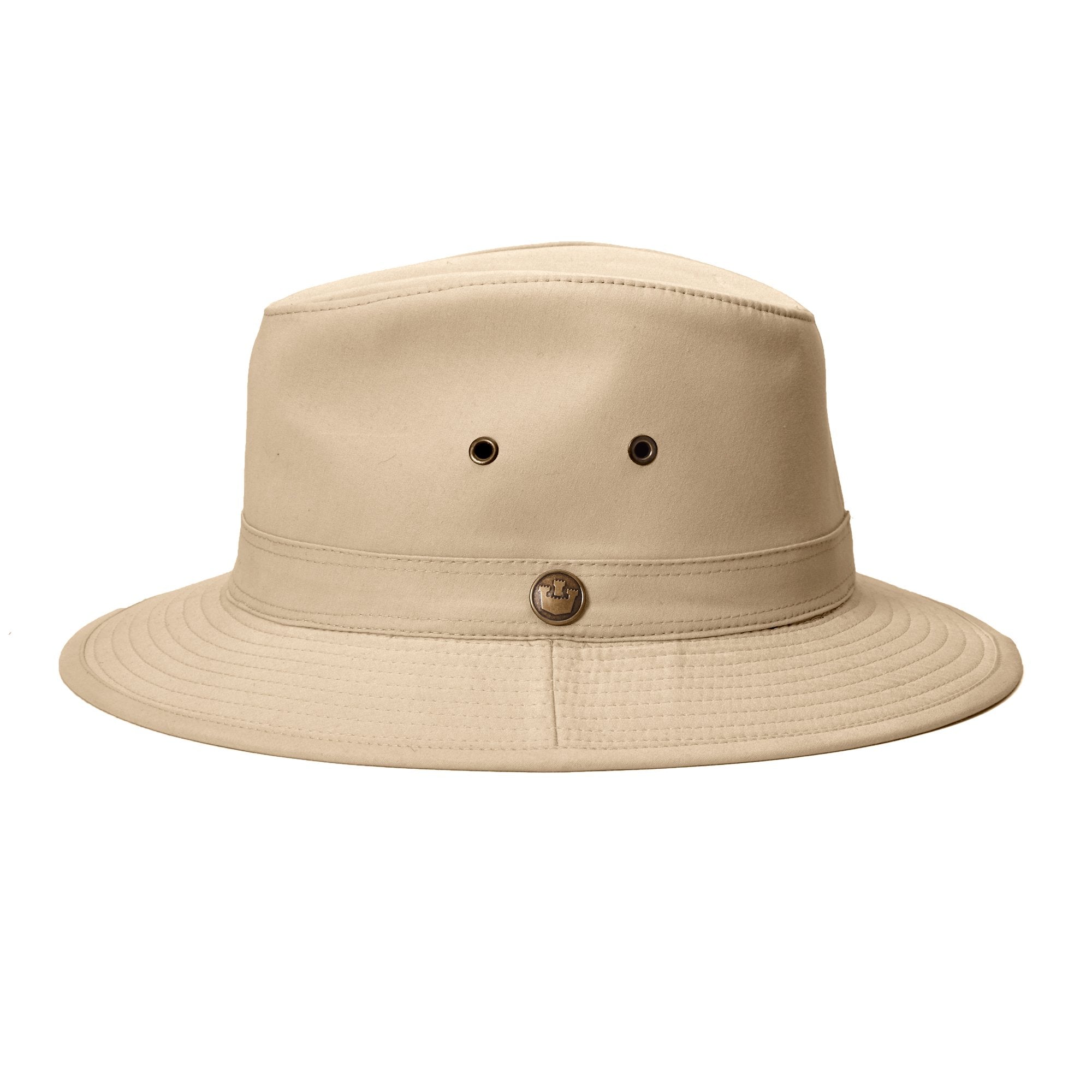 Goorin Bros. south island classic brim fedora Stone side view