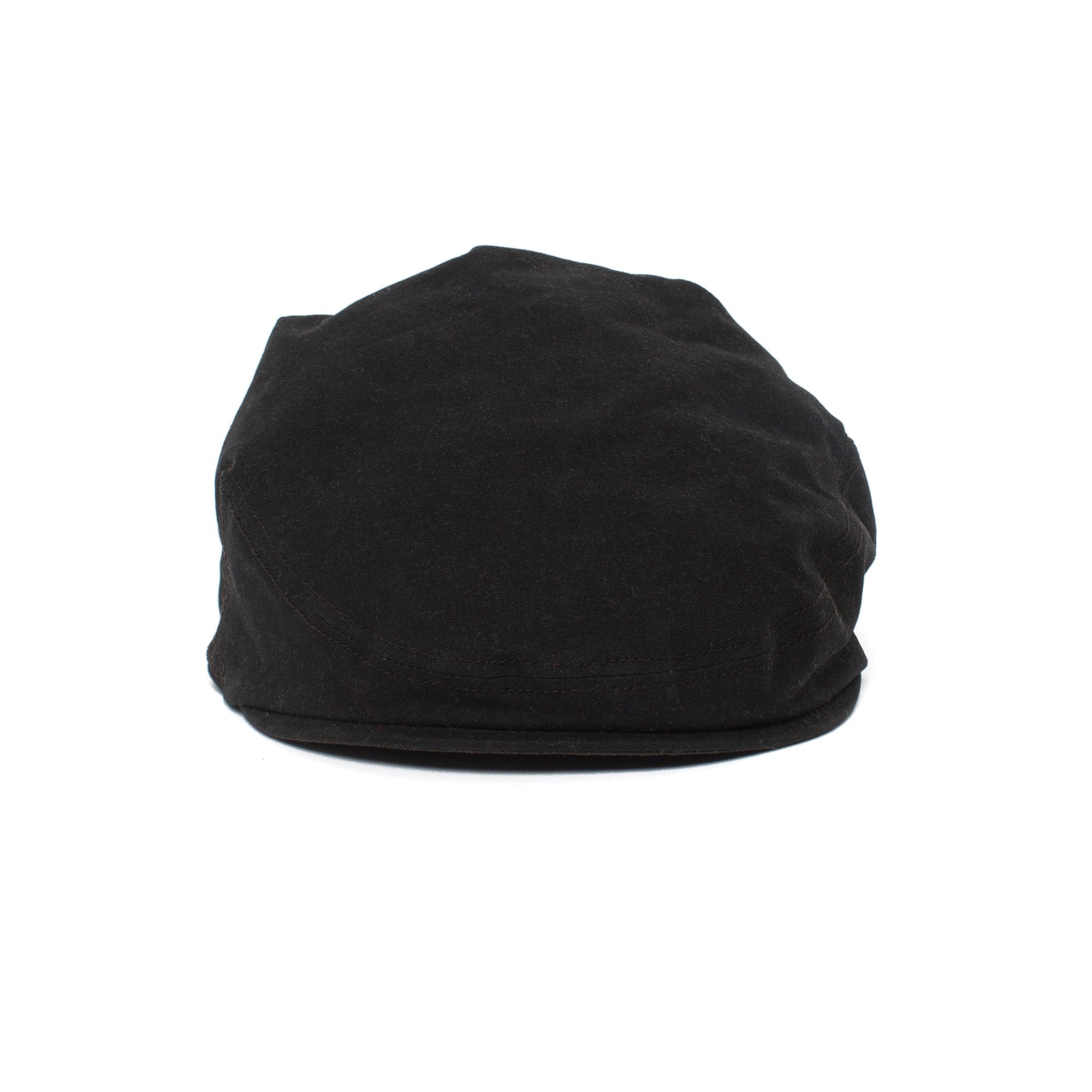 Goorin Bros. angler cotton low profile ivy with ear flaps flatcap Black front view