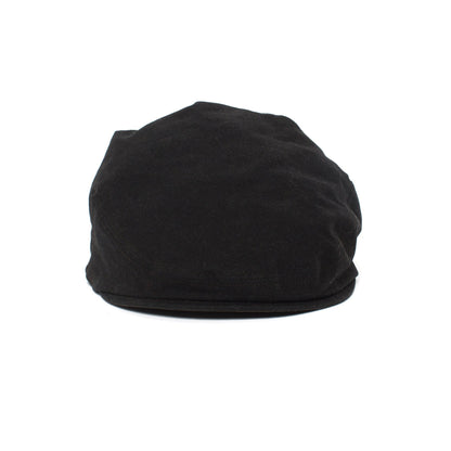 Goorin Bros. angler cotton low profile ivy with ear flaps flatcap Black front view