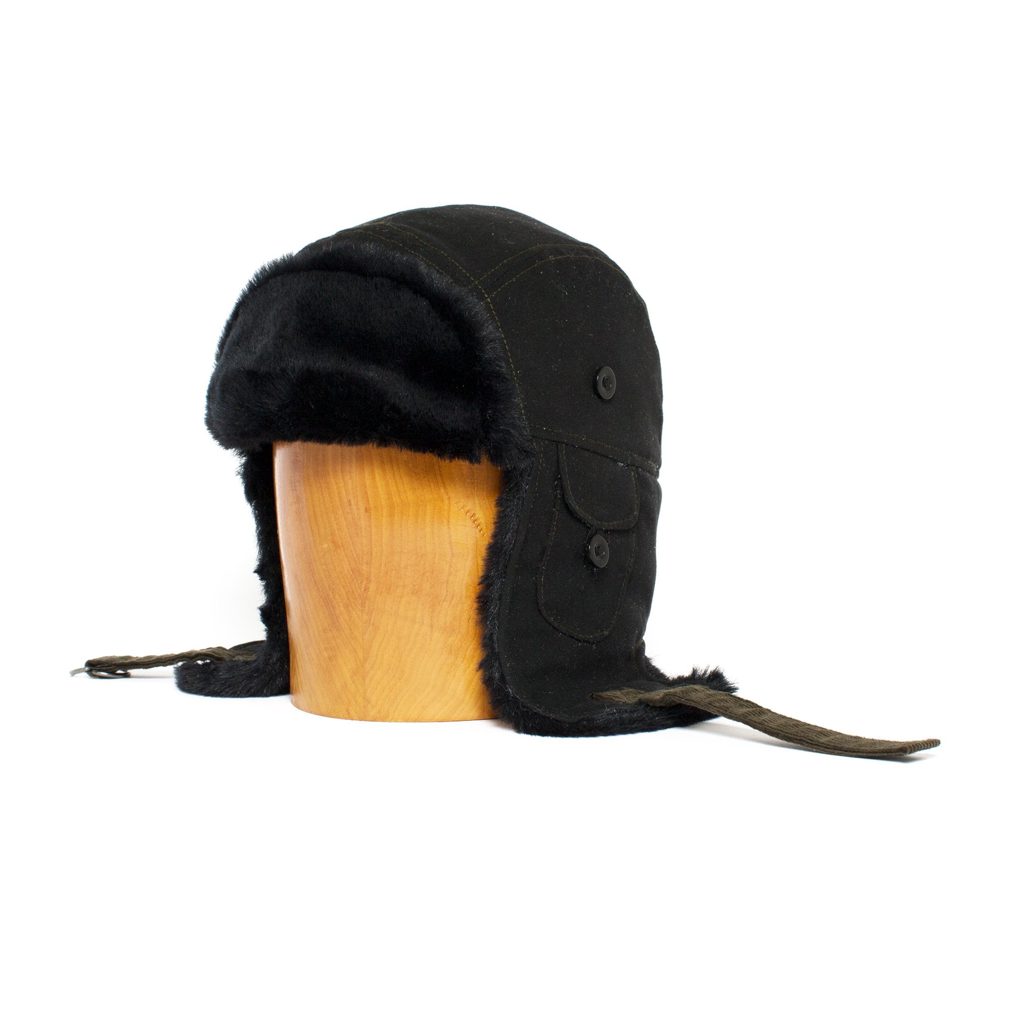 Goorin Bros. 1 degree cotton trooper Black left side view