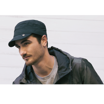Goorin Bros. private cotton cadet cap Black  mens styling