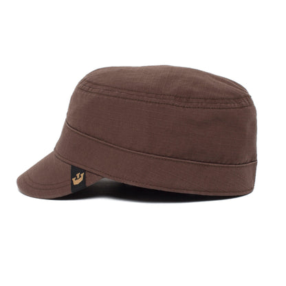 Goorin Bros. private cotton cadet cap Brown side view