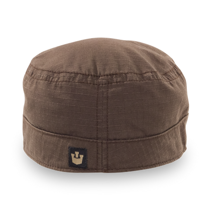 Goorin Bros. private cotton cadet cap Back label Brown back view