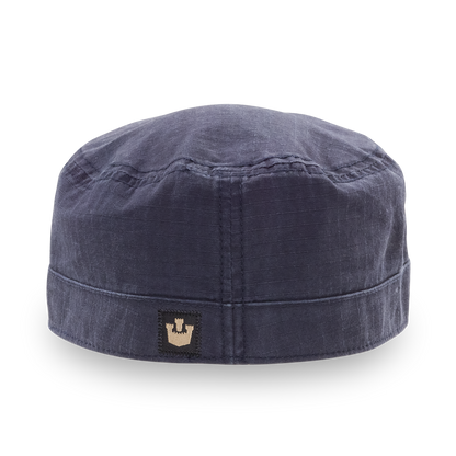 Goorin Bros. private cotton cadet cap Back label Navy back view