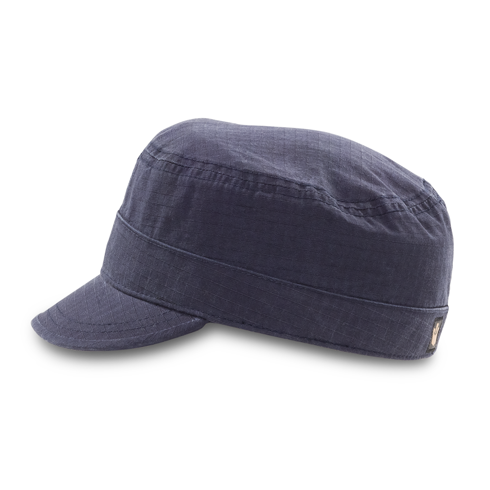 Goorin Bros. private cotton cadet cap Back label Navy left side view
