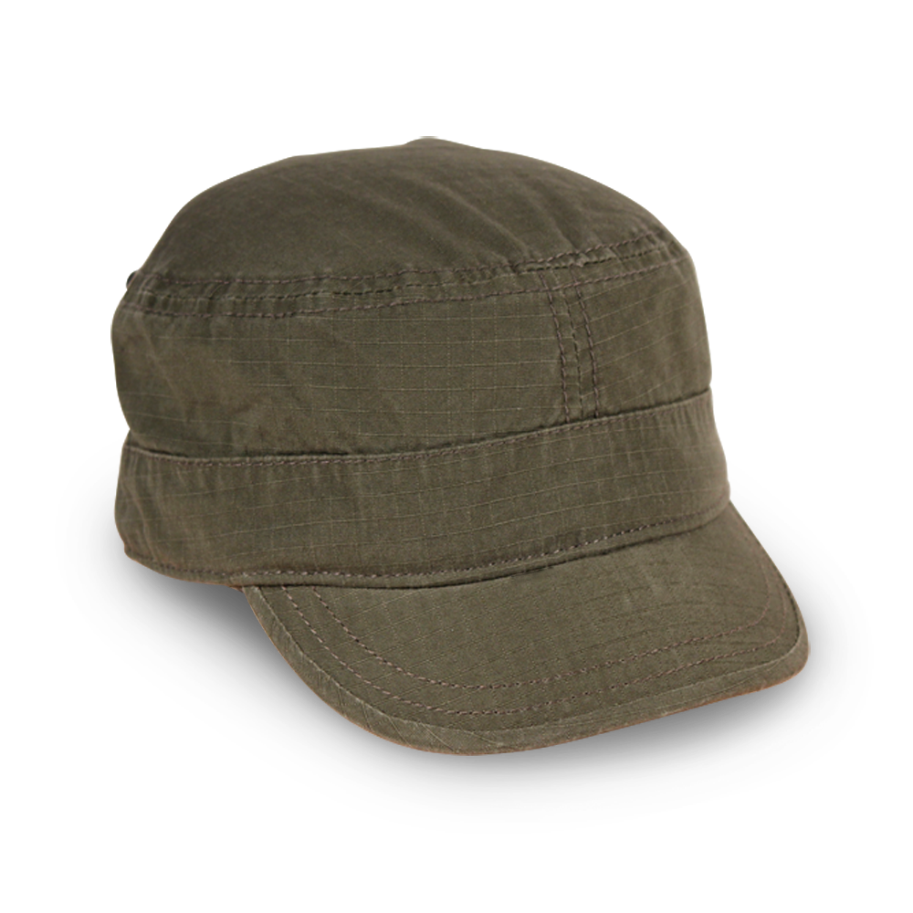 Goorin Bros. private cotton cadet cap Back label Olive right side view